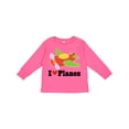 thumbnail image 1 of Inktastic I Love Planes Cute Airplane Boys or Girls Long Sleeve Toddler T-Shirt, 1 of 5