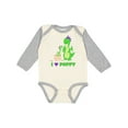thumbnail image 1 of Inktastic I Love Poppy Boys or Girls Long Sleeve Baby Bodysuit, 1 of 5