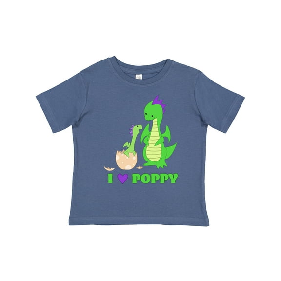 Inktastic I Love Poppy Boys or Girls Toddler T-Shirt