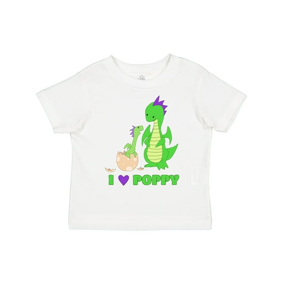 Inktastic I Love Poppy Boys or Girls Toddler T-Shirt