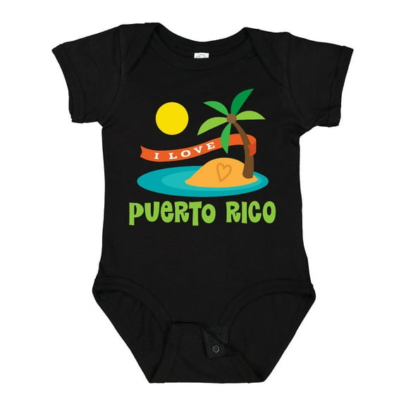 Inktastic I Love Puerto Rico Boys or Girls Baby Bodysuit