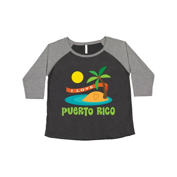 Inktastic I Love Puerto Rico Women's Plus Size T-Shirt