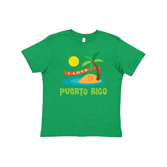 Inktastic I Love Puerto Rico Youth T-Shirt