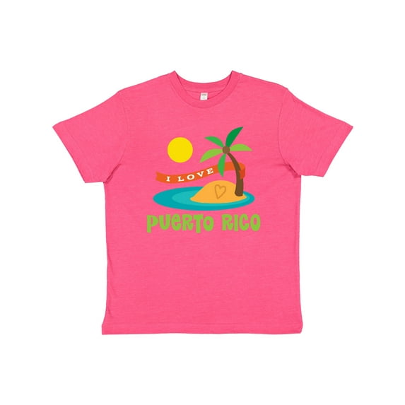 Inktastic I Love Puerto Rico Youth T-Shirt