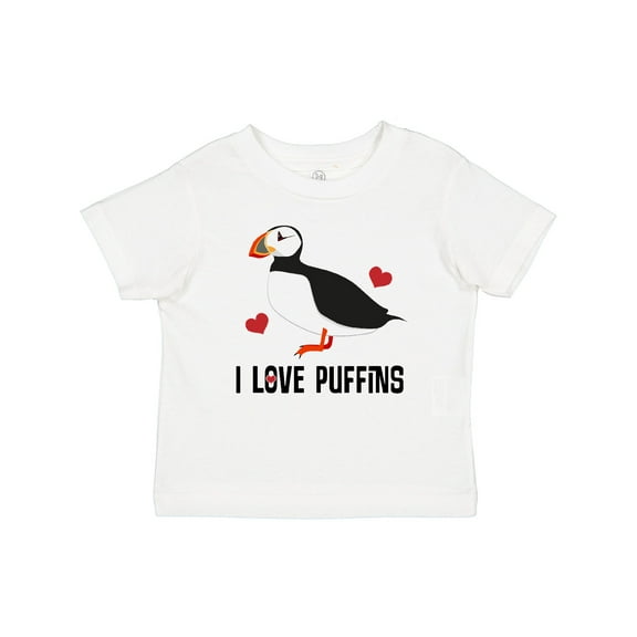 Inktastic I Love Puffins Cute Birdwatcher Boys or Girls Baby T-Shirt