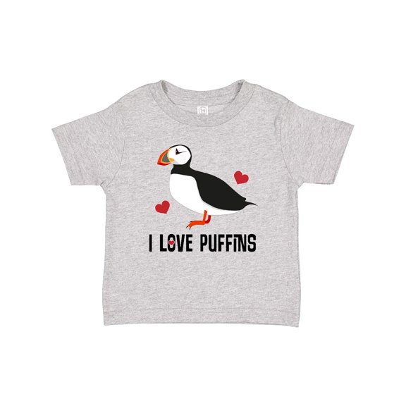 Inktastic I Love Puffins Cute Birdwatcher Boys or Girls Baby T-Shirt