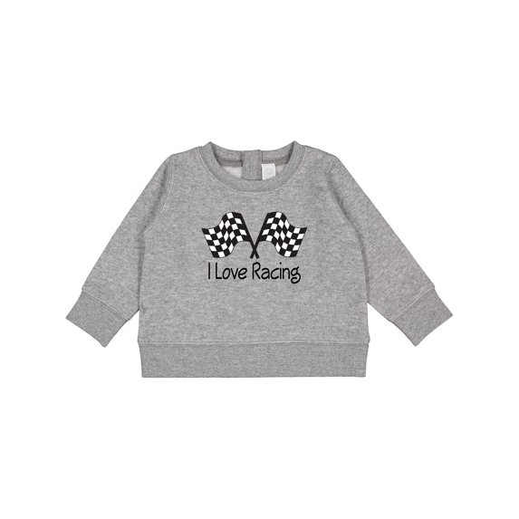 Inktastic I Love Racing Baby Sweatshirt