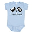 thumbnail image 1 of Inktastic I Love Racing Boys or Girls Baby Bodysuit, 1 of 5