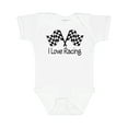 thumbnail image 1 of Inktastic I Love Racing Boys or Girls Baby Bodysuit, 1 of 5