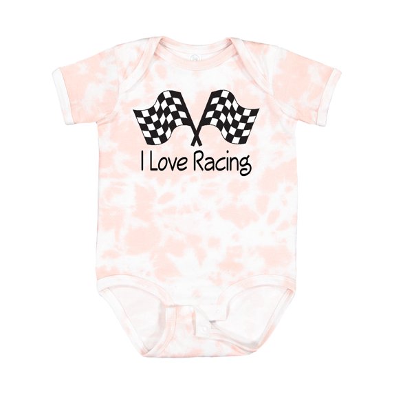 Inktastic I Love Racing Boys or Girls Baby Bodysuit