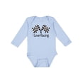 thumbnail image 1 of Inktastic I Love Racing Boys or Girls Long Sleeve Baby Bodysuit, 1 of 5
