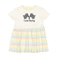 thumbnail image 1 of Inktastic I Love Racing Girls Baby Dress, 1 of 5