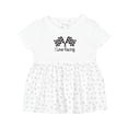 thumbnail image 1 of Inktastic I Love Racing Girls Baby Dress, 1 of 5