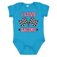 thumbnail image 1 of Inktastic I Love Racing Rally Flags Girls Girls Baby Bodysuit, 1 of 5