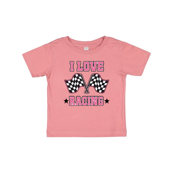 Inktastic I Love Racing Rally Flags Girls Girls Baby T-Shirt