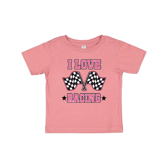 Inktastic I Love Racing Rally Flags Girls Girls Baby T-Shirt