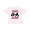 thumbnail image 1 of Inktastic I Love Racing Rally Flags Girls Girls Toddler T-Shirt, 1 of 5
