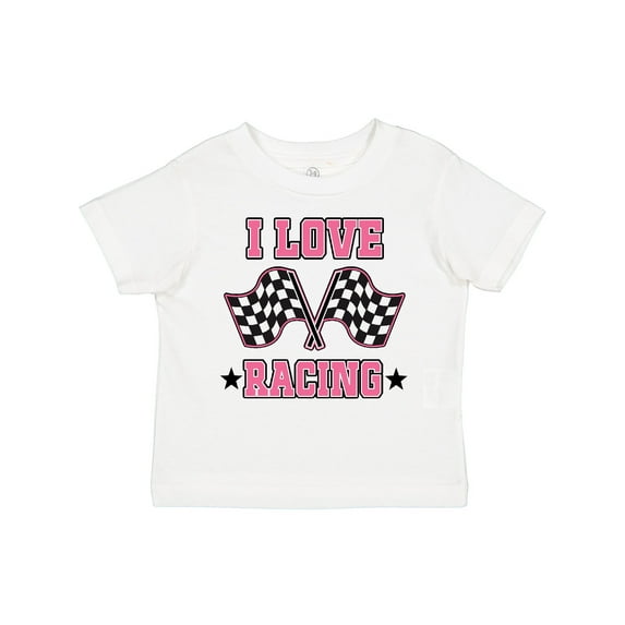 Inktastic I Love Racing Rally Flags Girls Girls Toddler T-Shirt