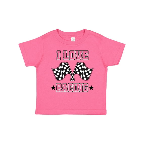 Inktastic I Love Racing Rally Flags Girls Girls Toddler T-Shirt