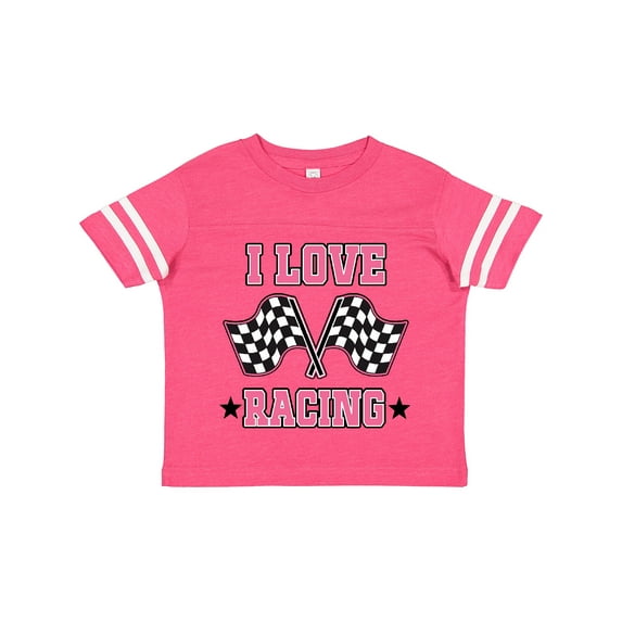 Inktastic I Love Racing Rally Flags Girls Girls Toddler T-Shirt
