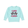 thumbnail image 1 of Inktastic I Love Racing Rally Flags Girls Toddler Sweatshirt, 1 of 4