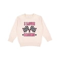 thumbnail image 1 of Inktastic I Love Racing Rally Flags Girls Toddler Sweatshirt, 1 of 4