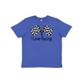 thumbnail image 1 of Inktastic I Love Racing Youth T-Shirt, 1 of 5