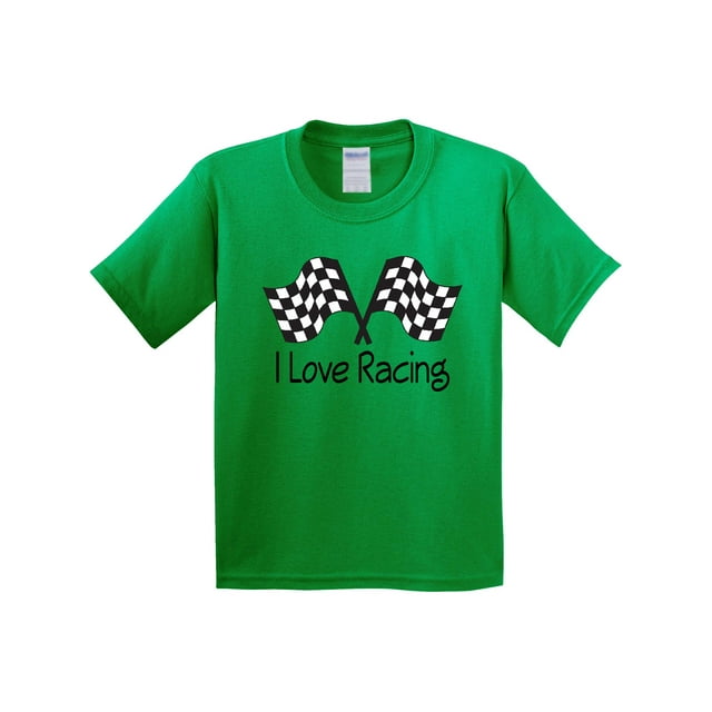 Inktastic I Love Racing Youth T-Shirt