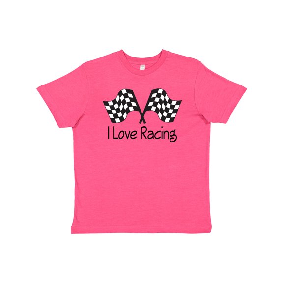 Inktastic I Love Racing Youth T-Shirt