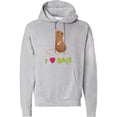 thumbnail image 1 of Inktastic I Love Rats Adult Hoodie Sweatshirt, 1 of 4
