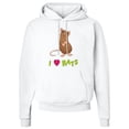thumbnail image 1 of Inktastic I Love Rats Adult Hoodie Sweatshirt, 1 of 4