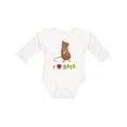 thumbnail image 1 of Inktastic I Love Rats Boys or Girls Long Sleeve Baby Bodysuit, 1 of 5