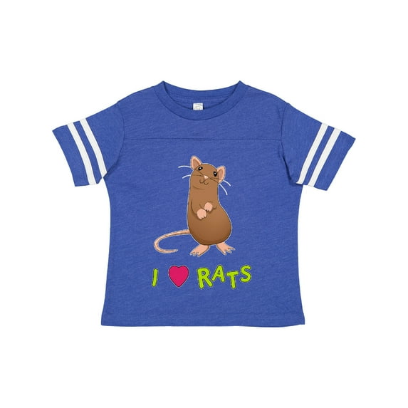 Inktastic I Love Rats Boys or Girls Toddler T-Shirt