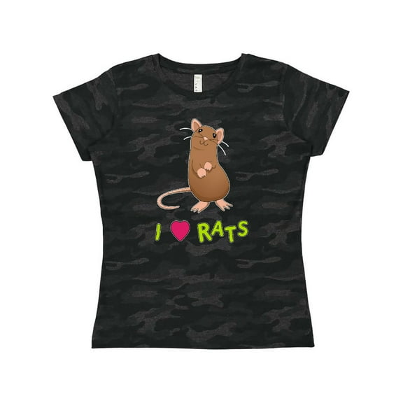 Inktastic I Love Rats Women's T-Shirt