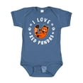 thumbnail image 1 of Inktastic I Love Red Pandas Boys or Girls Baby Bodysuit, 1 of 5