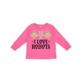 thumbnail image 1 of Inktastic I Love Robots Cute Robotics Girls Long Sleeve Toddler T-Shirt, 1 of 5
