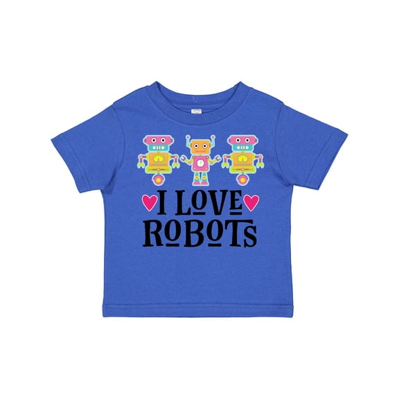 Inktastic I Love Robots Cute Robotics Girls Toddler T-Shirt