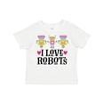 thumbnail image 1 of Inktastic I Love Robots Cute Robotics Girls Toddler T-Shirt, 1 of 5