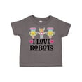 thumbnail image 1 of Inktastic I Love Robots Cute Robotics Girls Toddler T-Shirt, 1 of 5