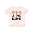thumbnail image 1 of Inktastic I Love Robots Cute Robotics Girls Toddler T-Shirt, 1 of 5