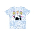 thumbnail image 1 of Inktastic I Love Robots Cute Robotics Girls Toddler T-Shirt, 1 of 5
