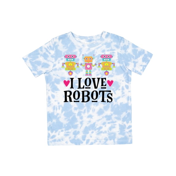 Inktastic I Love Robots Cute Robotics Girls Toddler T-Shirt