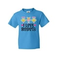 thumbnail image 1 of Inktastic I Love Robots Cute Robotics Youth T-Shirt, 1 of 5