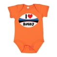 thumbnail image 1 of Inktastic I Love Rugby Sports Ball Boys or Girls Baby Bodysuit, 1 of 5