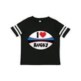 thumbnail image 1 of Inktastic I Love Rugby Sports Ball Boys or Girls Toddler T-Shirt, 1 of 5