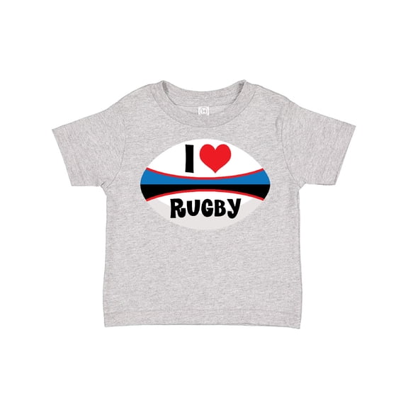 Inktastic I Love Rugby Sports Ball Boys or Girls Toddler T-Shirt