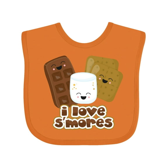 Inktastic I Love S'Mores Boys or Girls Baby Bib