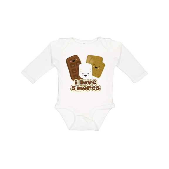 Inktastic I Love S'Mores Boys or Girls Long Sleeve Baby Bodysuit