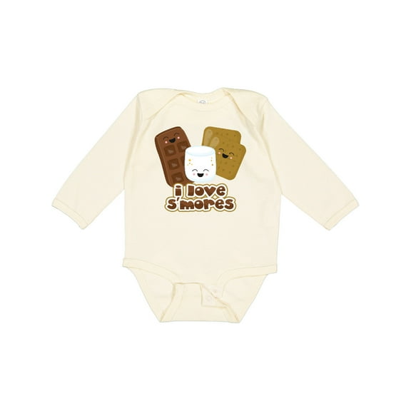 Inktastic I Love S'Mores Boys or Girls Long Sleeve Baby Bodysuit