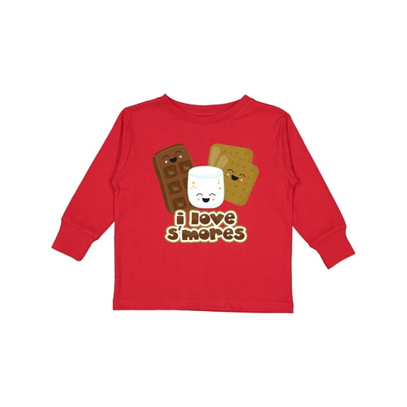 Inktastic I Love S'Mores Boys or Girls Long Sleeve Toddler T-Shirt
